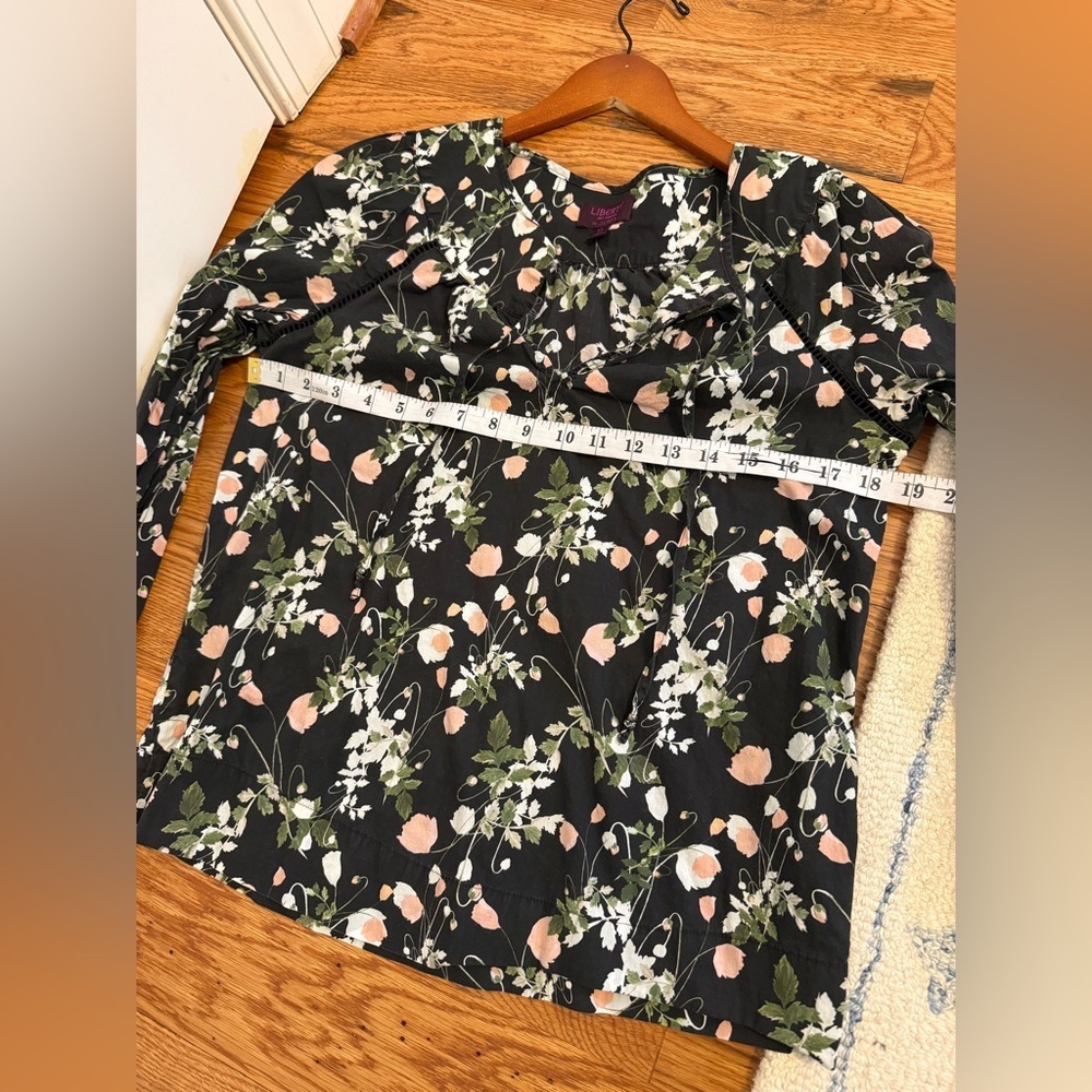 J.Crew Point Sur peasant top in Liberty poppy dream print size XS - Picture 9 of 10